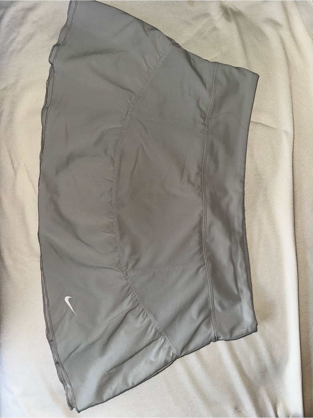 Nike Light Gray Dri-FIT Athletic Skirt with Built-In Shorts